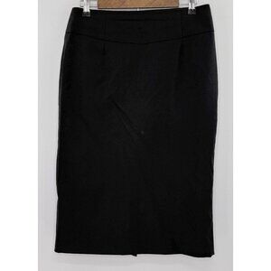 J.Crew Super 120's Pencil Skirt‎ Black 100% Wool Pencil Skirt 8 Office See Pics